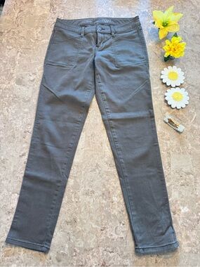 The Limited Olive Gray Skinny Ankle Stretch Pants Size 2